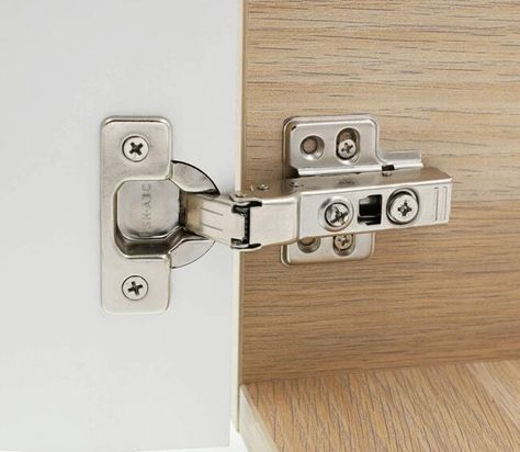 The Best Soft Close Cabinet Hinges to Prevent Damage in 2022 - Bob Vila Recessed Cabinet Doors, Unique Cabinet Door, Types Of Cabinet Doors, Full Overlay Cabinets, Kitchen Hinges, Overlay Cabinet Hinges, Cupboard Door Hinges, Inset Hinges, Face Frame Cabinets