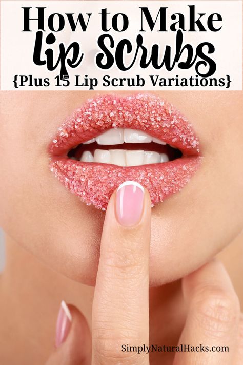 Use these instructions and pantry staples to make DIY Lip Scrubs at home. Exfoliate your lips with these Homemade Lip Scrub Recipes. Diy Lip Scrubs, Sugar Lip Scrub Diy, Homemade Lip Scrub, Scrub Recipe Diy, Diy Lip Scrub, Natural Lip Scrub, Diy Sugar Scrub Recipe, Spa Recipes, Lip Scrub Recipe