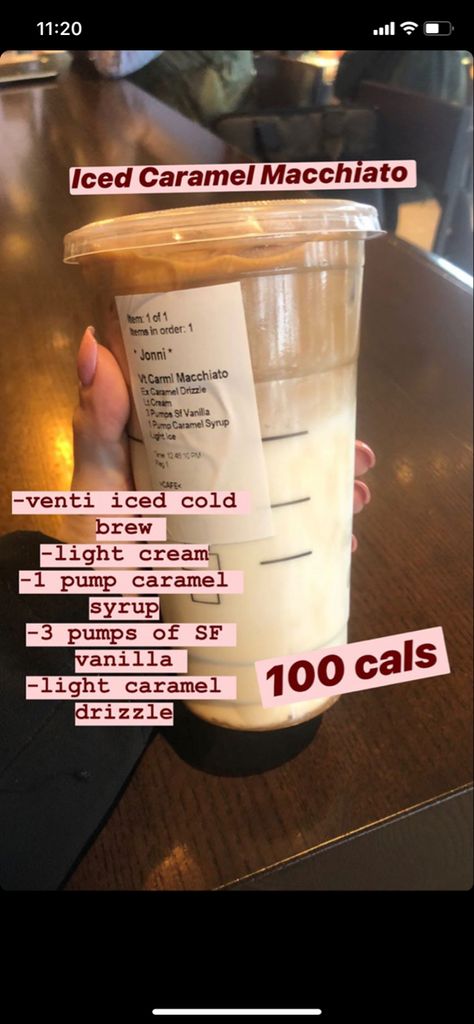 Low Calorie Starbucks Drinks, Resep Starbuck, Minuman Starbucks, Starbucks Hacks, Starbucks Orders, Starbucks Drinks Diy, Secret Starbucks Recipes, Coffee Recipes Starbucks, Iced Starbucks Drinks