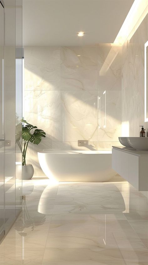 50+ Breathtaking White Bathroom Ideas for Your Home - DecorWithEva Modern Shower Bathroom, Classic Modern Bathroom, White Bathroom Ideas Modern, White Luxury Bathroom, Bathroom Ensuite Ideas, Vintage Modern Bathroom, Design Interior Baie, White Bathroom Ideas, Bathroom Interior Design Luxury