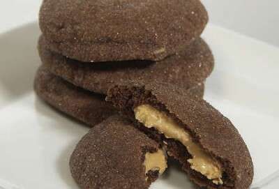 Magic in the Middles | King Arthur Baking Rolo Cookies, Surprise Cookie, Peanut Butter Cup Cookies, Fudge Cookies, Chocolate Peanut Butter Cookies, Filled Cookies, King Food, Peanut Butter Filling, Butter Cookies Recipe