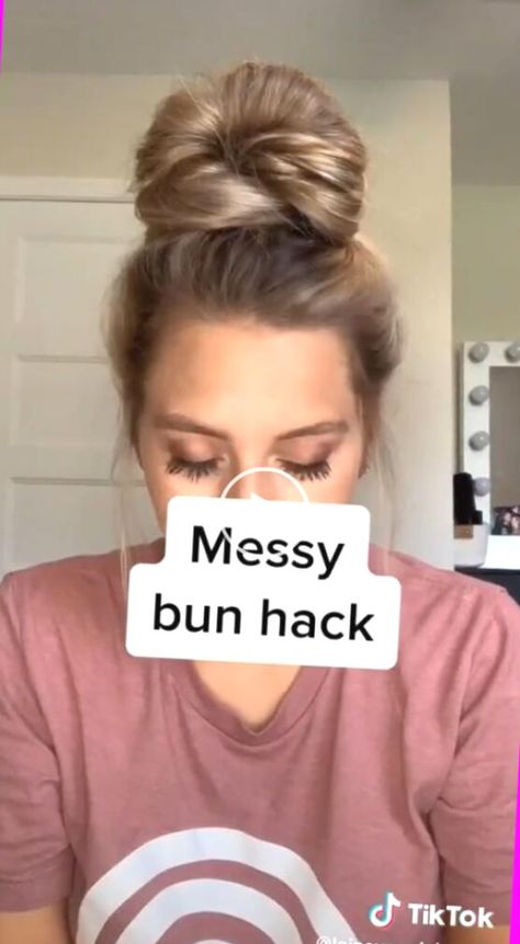 ▷ messy bun with straight hair |perfect big messy bun| classy messy bun |AMAZING HAIR TUTORIAL |Easy Hairstyle | messy bun tutorials | Messy bun 4 life by @laineymariebeauty..?