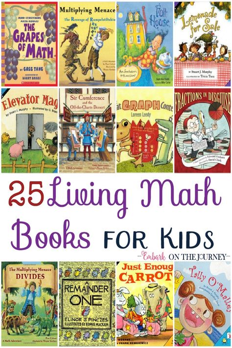 Living Math Books, Homeschool Library, Homeschool Books, Math Words, Living Books, Math Methods, Homeschool Math, Math Books, Books For Kids