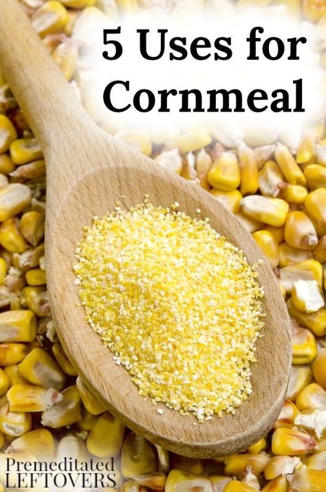 Cornmeal isn't just for the kitchen! Find out what else cornmeal can be used for! Cornmeal Flour Recipes, Recipes That Use Cornmeal, Yellow Corn Meal Recipe, Cornmeal Recipes Dinner, Things To Make With Cornmeal, Corn Meal Recipes Healthy, Coarse Cornmeal Recipes, Uses For Cornmeal, Cornmeal Recipes Easy