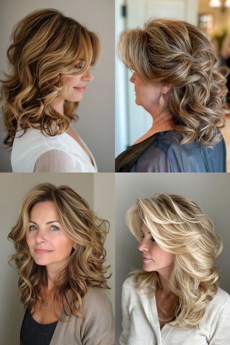 24 Beautiful Wedding Hairstyles for Medium-Length Hair Medium Length Hair Bridal Styles, Long Curly Hair For Wedding, Bridal Hair Styles Medium Length, Over 40 Wedding Hairstyles, Long Soft Waves Wedding Hair, Half Up Half Down Hair Wedding Medium Length Layered Hairstyles, Curling Styles For Medium Hair, Hairstyles For Weddings Medium Length, Summer Wedding Hairstyles For Guests Medium Hair