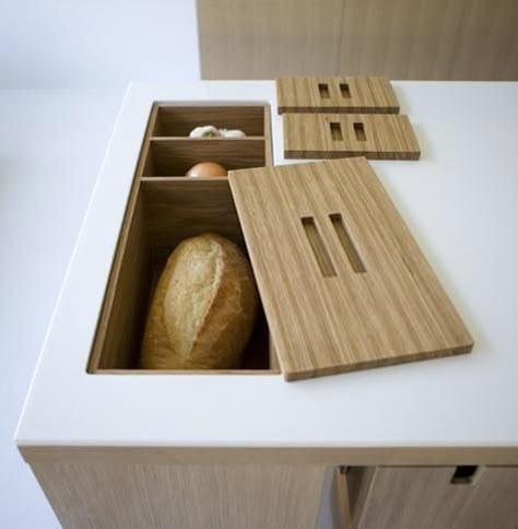 Viola Park Bread Bins Counter Top Storage, High End Kitchens, Countertop Storage, 아파트 인테리어, Bespoke Kitchens, Kitchen Fittings, Counter Top, 인테리어 디자인, Dream Kitchen