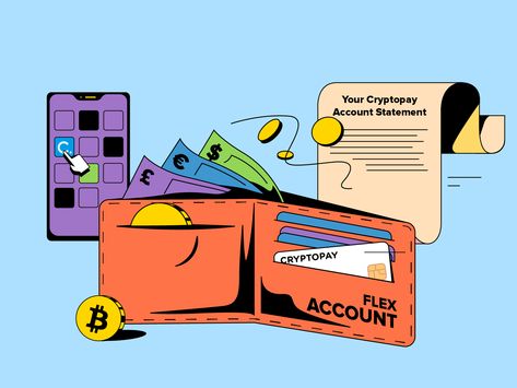 Wallet Illustration Design, Crypto Illustration Design, Crypto Graphic Design, Blockchain Illustration, Cryptocurrency Illustration, Investment Illustration, Crypto Illustration, Wallet Illustration, Financial Illustration