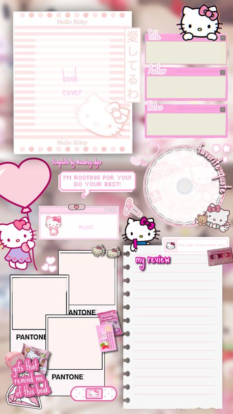 Show Review Template, Currently Reading Template, Bookish Templates, Hello Kitty Book, Monthly Recap, Reading Template, Book Review Template, Review Template, Instagram App