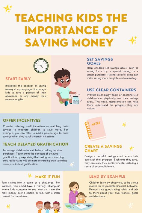 Discover effective tips and tricks for teaching children the importance of saving money. Learn how to instill valuable saving habits, set achievable goals, and inspire kids to make wise financial decisions. Help your child develop a strong foundation for a financially secure future. Start their savings journey today! Saving For Your Childs Future, Child Savings Plan, Financial Literacy For Kids, Savings For Kids, Teaching Kids Money, Kids Budget, Financial Literacy Lessons, Financially Secure, Life Skills Curriculum