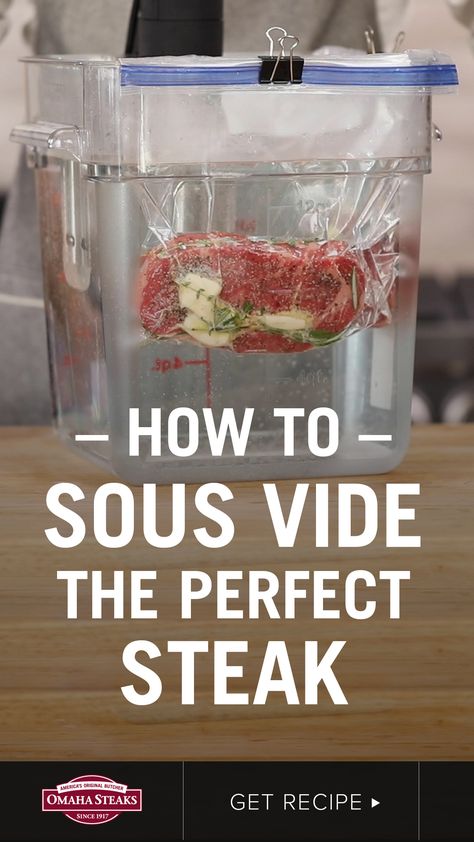 How to Sous Vide the Perfect Steak Sous Vide Steak Recipes, Steak Sous Vide Recipe, Cooking With A Sous Vide, Sous Vide Steak Marinade, Sou Vide Steak, Sous Vide Steak Chart, Sous Vide Recipes Steak, Top Sirloin Sous Vide, Sous Vide Chart