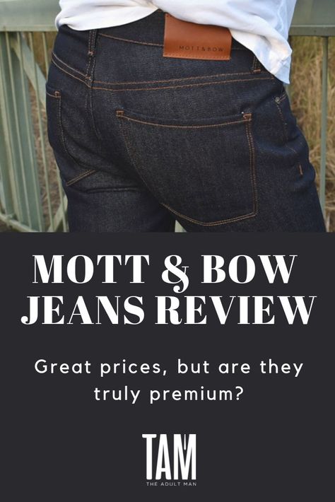 Are you in the market for a new pair of jeans? Mott & Bow will send you two pairs of jeans as part of their Home Try-On program to help you nail the fit. But are their jeans and basics actually any good? #mensjeans #denim #mottandbow Mens Gym Style, Mens Spring Fashion Outfits, Jeans Cheap, Bow Jeans, Mens Fashion Summer Outfits, Artistic Fashion, Gym Wear Men, Men Closet, Fitness Wear Outfits