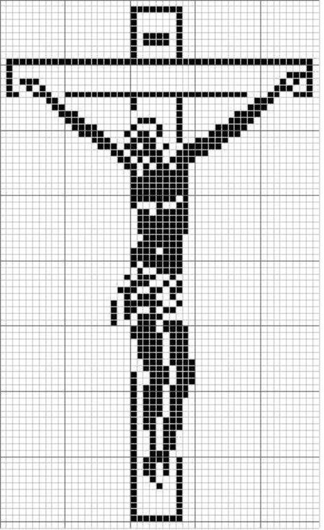 Religious Cross Stitch Patterns, Cross Stitch Silhouette, Crochet Patterns Filet, Christian Cross Stitch, Crochet Bookmark Pattern, Filet Crochet Charts, Fillet Crochet, Tapestry Crochet Patterns, Pola Kristik