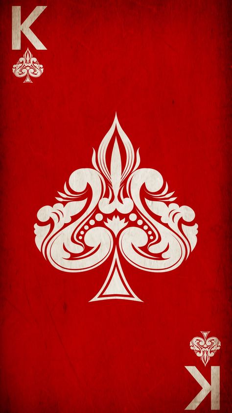 King Of Hearts Wallpaper, King Of Spades Wallpaper, King Card Wallpaper, King Card Illustration, Poker Graphic Design, Iphone Wallpaper Kate Spade Backgrounds, King Card Design, King Of Spades Card, Playing Card Poster