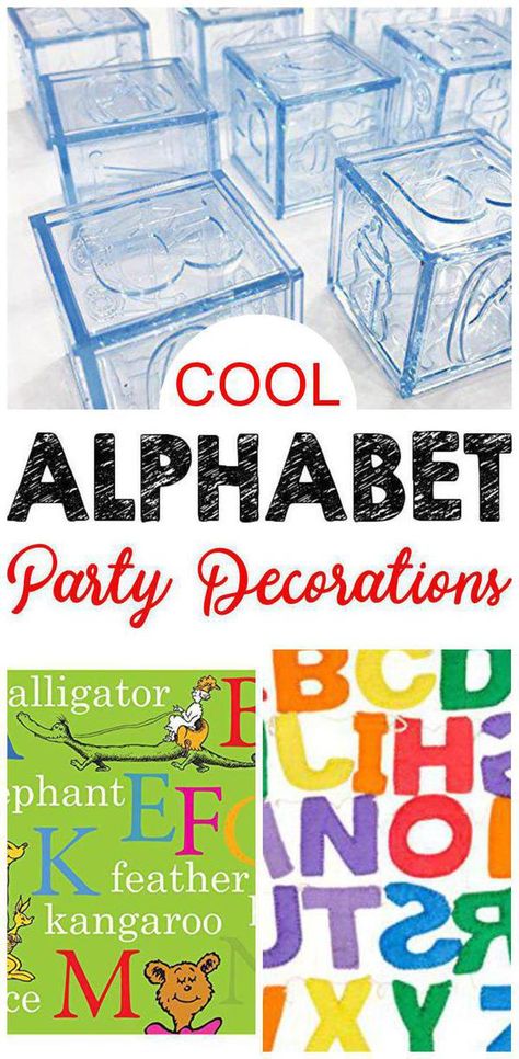 Letter Party Ideas, Alphabet Birthday Party Decorations, Alphabet Party Decorations, Alphabet Party Theme, Alphabet Birthday Party Theme, Alphabet Party Ideas, Abc Theme Birthday Party, Abc Birthday Party Ideas, Alphabet Themed Birthday Party