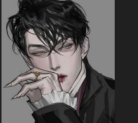 Male Vampire, Vampire Drawings, The Haircut, 얼굴 드로잉, Long To Short Hair, Cute Art Styles, Digital Art Tutorial, Male Art, Boy Art