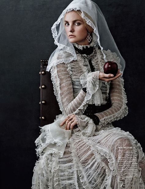 Modern Victorian ◆ "Caroline's Symphony" from Vogue Japan, featuring Caroline Trentini, photographed by Giampaolo Sgura, styled by Anna Dello Russo Japan October, Caroline Trentini, Anna Dello Russo, Peter Lindbergh, Vogue Japan, Fantasy Fashion, Historical Fashion, Editorial Photography, Fashion Photo