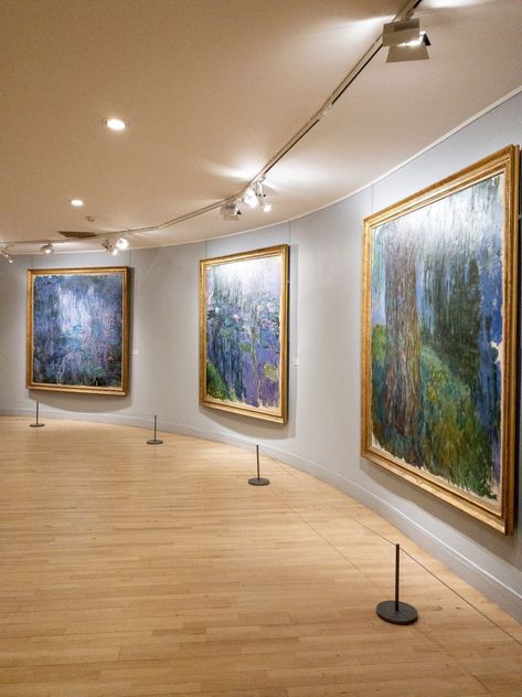 Marmottan Monet Museum, Painting In Museum, Musee Marmottan, Art Museum Paintings, Art Gallery Background, Claude Monet Museum, Museum Background, Monet Paris, Art Gallery Date