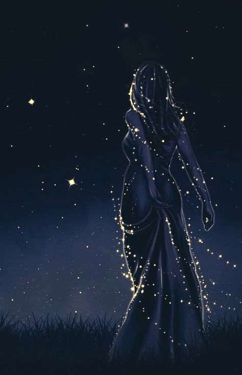 Goddess Of The Night Aesthetic, Tumblr, Lost In Time Aesthetic, Star Magic Aesthetic, Nyx Aesthetic Goddess, Asteria Goddess Aesthetic, Nyx Greek Goddess Art, Nyx Goddess Aesthetic, Lore Idea