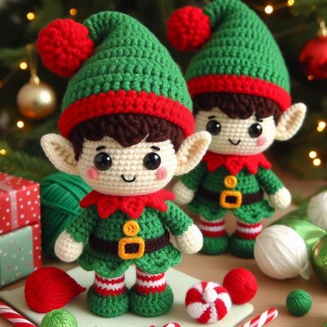 Crochet Elf Amigurumi Pattern Step By Step Crochet Christmas Elf Free Pattern, Crochet Christmas Elf, Elf Crochet Pattern Free, Crochet Elf On The Shelf, Elf Crochet, Crochet Elf, Knit Leg Warmers Pattern, Elf Toy, Leg Warmers Pattern