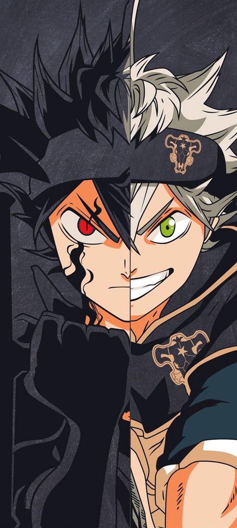 The boy born with out any magic where magic is every thing Demon Asta Wallpaper, Black Clover Group Picture, Black Clover Artwork, Asta Black Clover Painting, Asta Yuno Wallpaper, Asta X Sister Lily, Black Clover Wallpaper Asta, Black Clover Eyes, Asta Eyes