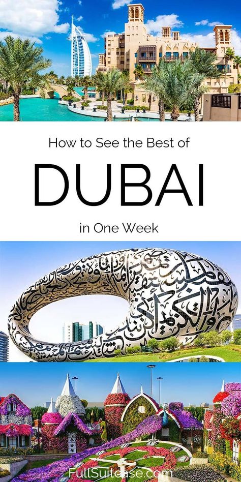 Detailed Dubai Itinerary for up to 7 Days (+Map & Planning Tips) Dubai Itinerary, Dubai Frame, Dubai Aquarium, Trip To Dubai, Dubai Travel Guide, Miracle Garden, Desert Tour, National Park Vacation, Dubai Travel