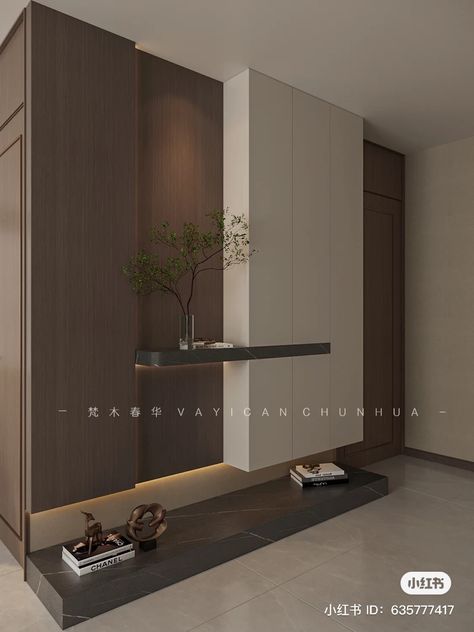 Entrance Cabinet With Mirror, Shoe Rack With Seating Modern Luxury, Villa Entrance Design Interiors, Entrance With Mirror, House Entrance Mirror, Hall Entrance Design, Hall Design Modern, Entrance Wall Design Front Entry, Modern Contemporary Foyer