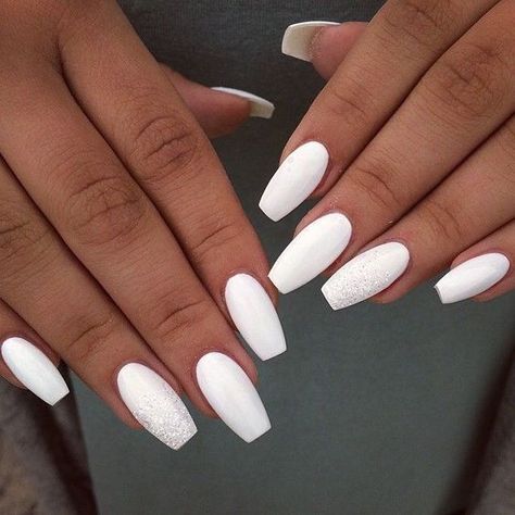 Uñas Kylie Jenner, Teen Nails, Nagellack Trends, White Acrylic Nails, Polygel Nails, Acrylic Nails Coffin Short, Summer Acrylic Nails, Prom Nails, Dream Nails