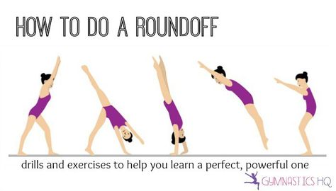 Exercises to improve your roundoff Roundoff Drills Gymnastics, Front Handspring, How To Do Gymnastics, Gymnastics Conditioning, Cheer Moves, Cheerleading Workouts, Gymnastics Lessons, Gymnastics Moves, Gymnastics Drills