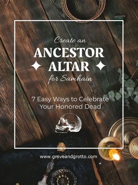 Create an Ancestor Altar for Samhain: 7 Easy Ways to Celebrate Your Honored Dead Faery Magick, Ancestor Altar, Samhain Altar, Spirit Communication, Elemental Powers, Pagan Altar, Ritual Tools, Spiritual Messages, Spiritual Guides