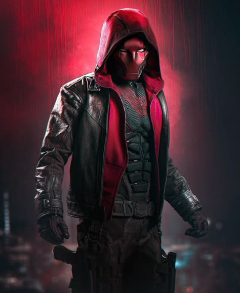 Red Hood Wallpaper, Red Hood Dc, Red Hood Cosplay, Batman Red Hood, Hood Wallpapers, Titans Tv Series, Batman Suit, Red Hood Jason Todd, Dc Comics Wallpaper