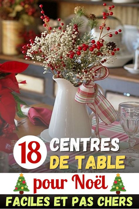 Centre Table Noel, Noel Diy, Diy Table, Table Decorations, Christmas