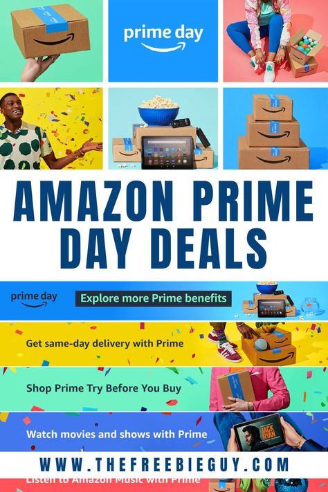 Amazon Prime Day Deals Coming July 16-17! Free Amazon Prime, Disney Deals, Amazon Wedding Registry, Prime Deals, Freebies By Mail, Kids Eat Free, Amazon Prime Day Deals, Senior Discounts, Walmart Deals