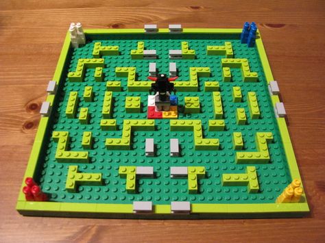 Minotaurus is a Lego board game.  Like all the Lego games, the rules are simple and you're encouraged to mess around and home-brew your own.  A lot of fun and easy to understand for younger kids. Lego Board Game, Lego Board, Lego Games, Games Board, Lego Party, Rpg Games, Greek Myths, Clash Of Clans, Game Night