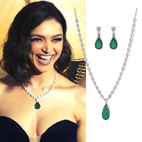 Emerald Necklace Green American Diamond Pendant Necklace Emerald Jewelry Earrings, Emerald Jewelry Necklace, Emerald Statement Necklace, Carved Stone Jewelry, Amrapali Jewellery, India Necklace, Sapphire Bangle, Emerald Green Necklace, Pakistani Earrings