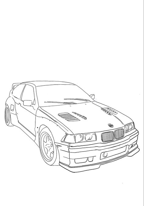 Drawing art bmw E36 Bmw Drawing, Bmw M3 Drawing, Bmw Drawing Easy, Bmw M5 Drawing, Drawing On Laptop, Nsx Drawing, Bmw Car Drawing, M4 Drawing, Bmw Drawing