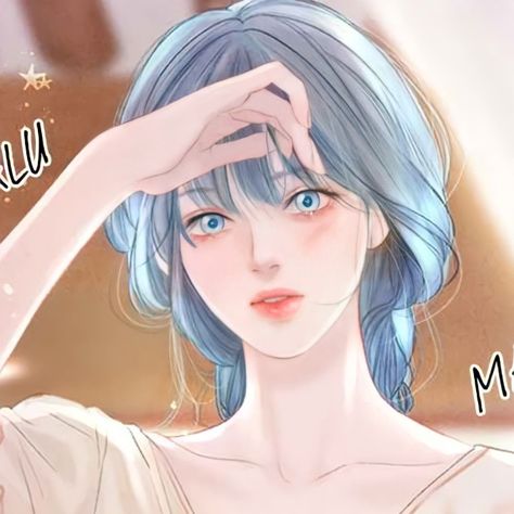 Webtoon Mystique, Matching Icons, Hair, Anime, Blue