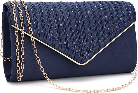 Clutch Evening Bags, Navy Blue Purse, Feminine Hygiene Products, Wedding Guest Outfit Fall, Lip Sticks, Clutches For Women, Wedding Clutch, Blue Purse, Purses For Women