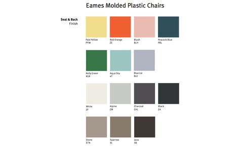 Eames Furniture, Herman Miller Furniture, Plastic Chairs, Charles Eames, Plastic Chair, Herman Miller, Plastic Molds, Colorful Furniture, Furniture Companies