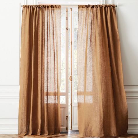 The Best Simple Linen Curtains for Your Neutral Home Grey Linen Curtains, Room References, White Linen Curtains, Linen Curtain Panels, Leaf Curtains, Room Decor Kitchen, Linen Curtain, Simple Curtains, Contemporary Curtains