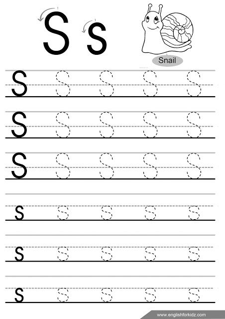 Letter s tracing worksheet, ESL handwriting Brandon Carter, Letter S Worksheets, Letter Tracing Printables, Alphabet Writing Worksheets, Letter B Worksheets, Daycare Business, Tracing Worksheets Free, Letter Worksheets For Preschool, Printable Alphabet Worksheets