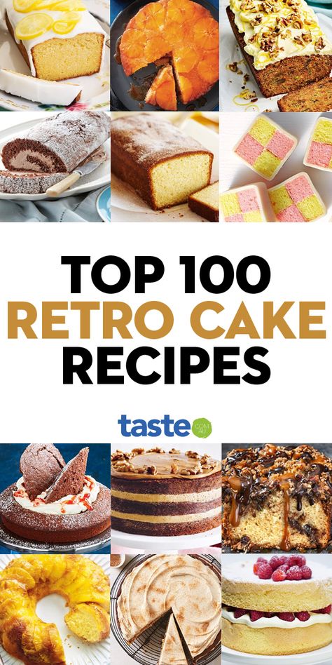 Thermomix, Retro Baking Recipes, Retro Cake Recipes, Old School Baking Recipes, Old School Desserts Uk, Vintage Cake Recipes Homemade, Old Fashioned Cake Recipes Homemade, Retro Dessert Recipes, Old Baking Recipes