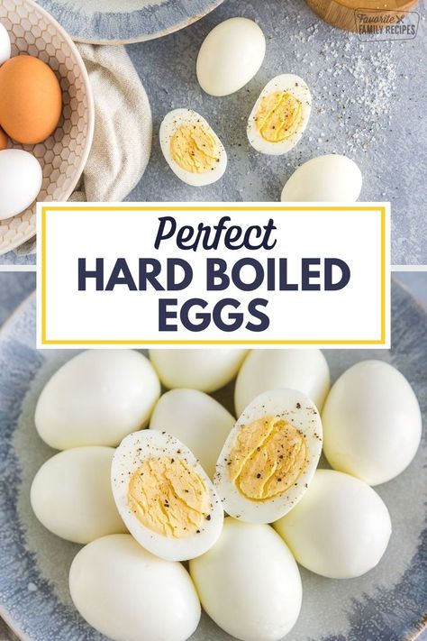 Want to learn how to make perfect hard boiled eggs? These easy peel hard boiled eggs turn out perfectly every single time when you follow our simple method. No grey ring, no cracked shells. Just delicious, smooth eggs every time! These eggs are a great addition to your Easter meal, but also taste great on sandwiches or salads. Hard Boiled Eggs Easy Peel, Leftover Hard Boiled Eggs, Easy Hard Boiled Eggs, The Boiled Egg Diet, Peeling Hard Boiled Eggs, Making Hard Boiled Eggs, Perfect Hard Boiled Eggs, 100 Calorie Snacks, Protein Packed Snacks