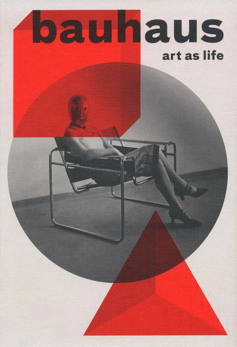 Bauhaus - Art as Life on Behance Mixing Furniture Styles Living Room, Bauhaus Graphic Design, Bauhaus Band, Bauhaus Movement, Text Poster, Bauhaus Art, Bauhaus Poster, Bauhaus Style, Bauhaus Design