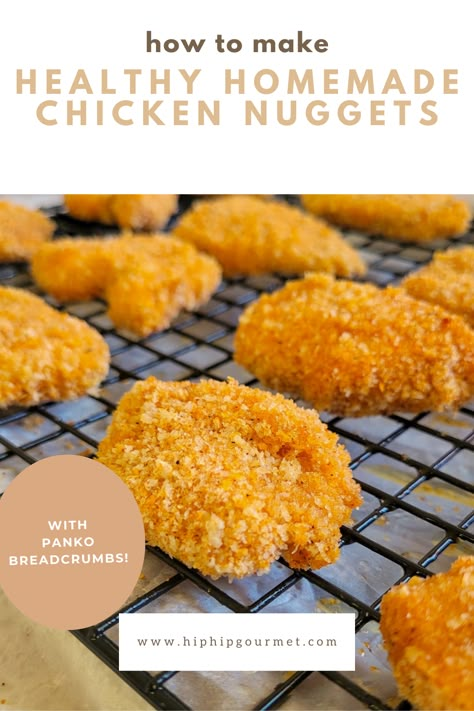 chicken nuggets on a wire rack lined baking sheet Home Made Nuggets, How To Make Chicken Nuggets, Canned Chicken Nuggets Baked, Homemade Freezer Chicken Nuggets, Diy Chicken Nuggets, Home Made Chicken Nuggets Healthy, Healthy Chicken Nuggets For Kids, Ground Chicken Nuggets, Home Made Chicken Nuggets