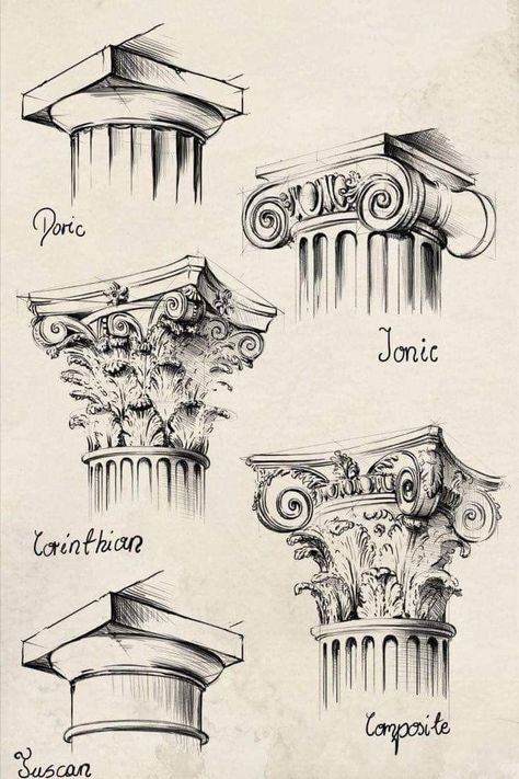 Ancient Architecture Aesthetic, Ancient Ruins Drawing, How To Draw Architecture, Croquis Architecture, Sketchbook Architecture, Architecture Drawing Sketchbooks, Istoria Artei, Perspective Drawing Architecture, Architecture Drawing Plan