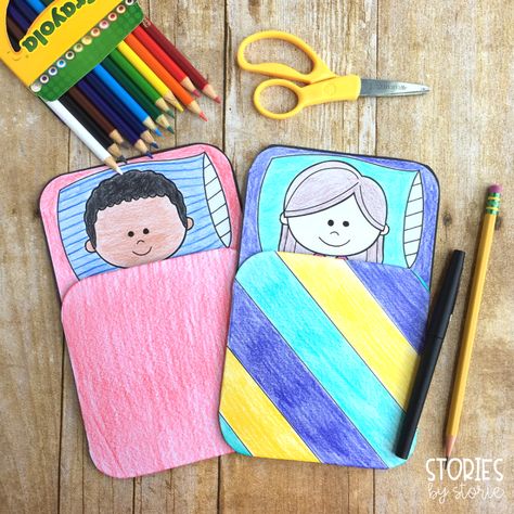 This camping craft can be paired with your favorite camping books for kids! The sleeping bag opens to reveal student writing. Camper Crafts For Kids, Camping Crafts For Toddlers, Camp Crafts For Kids, Sleeping Bag Craft, Camping Week, Camping Craft, Tent Craft, Camping Theme Preschool, Camping Crafts For Kids