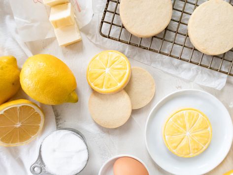 Lemon Sugar Cookies Recipe, Lemon Sugar Cookie, Honey Cookies Recipe, Sugar Cookie Recipes, Royal Icing Cookies Recipe, Roll Out Sugar Cookies, Cut Out Cookie Recipe, Lemon Cookies Recipes, Classic Cookies Recipes