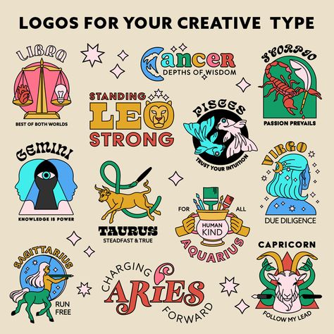 Zodiac Graphic Design, Aquarius Girlfriend, Capricorn Illustration, Learning Astrology, Astrology Illustration, Zodiac Illustration, Zodiac Prints, Creative Vibes, Pisces Season