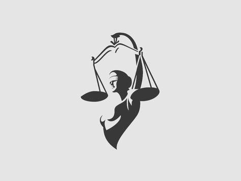 Justitia by Aleksandar Marinkovic Blind Justice Tattoo, Law Tattoo Ideas, Justice Symbol Drawing, Justice Design Art, Libra Lady Justice Tattoo, Scales Of Justice Tattoo Lawyers, Lady Justice Line Art, Law Tattoo, Justice Logo