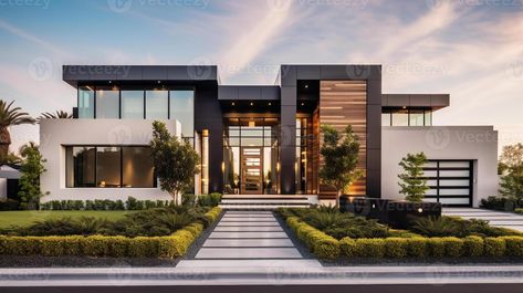 3d modern luxury real estate house for sale and rent , luxury property concept, Modern Luxury Villa, Luxury Villa Design, Architecture Design Process, Luxury Houses Mansions, Estate House, House Plans Mansion, Luxury Modern Homes, Modern House Facades, House Arch Design